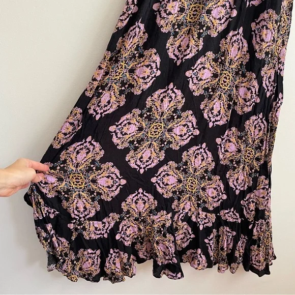 Free people That moment maxi slip dress lace festival boho fairy whimsigoth long - Picture 9 of 16